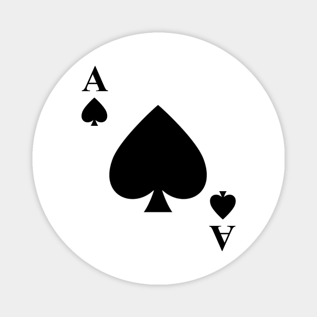 Ace of Spades Playing Card Halloween Costume Magnet by fishbiscuit